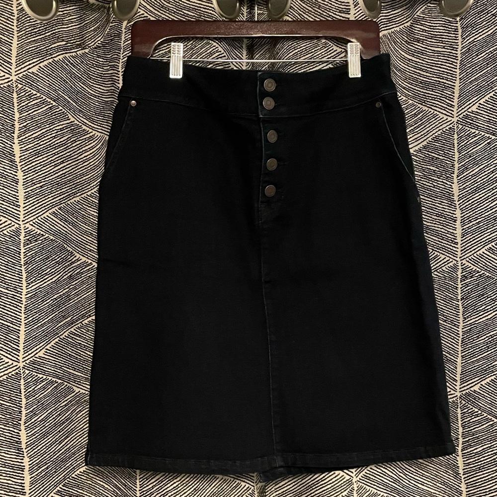 prAna Aubrey Denim Skirt Dark Rinse Size 12